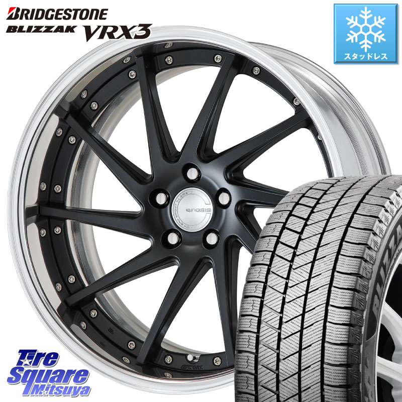ブリヂストン BLIZZAK VRX3 ブリザック スタッドレス ミツヤ 225/55R19 WORK GNOSIS CVS O Disk 19インチ 2ピース 19 X 8.0J +40 5穴 114.3 80系ハリアー BT5レガシィアウトバック 217,670円
