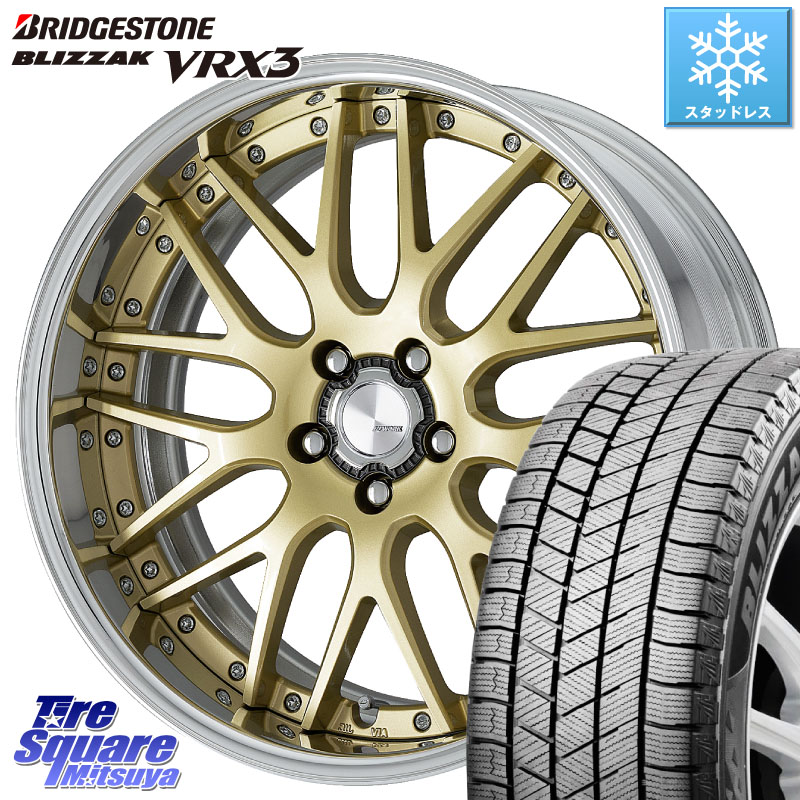 ブリヂストン BLIZZAK VRX3 ブリザック スタッドレス ミツヤ 235/45R18 WORK Lanvec LM1 O Disk 18インチ 2ピース 18 X 8.0J +40 5穴 114.3 CY2アコード 70系カムリ