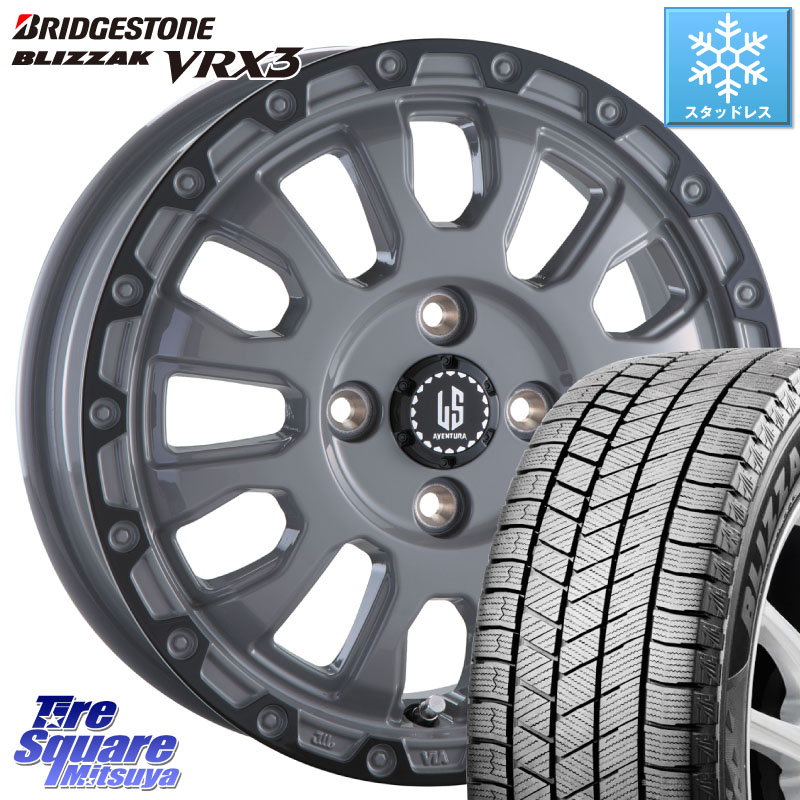 ブリヂストン BLIZZAK VRX3 ブリザック スタッドレス ミツヤ 215/70R16 阿部商会 LA STRADA AVENTURA アヴェンチュラ 16インチ 16 X 6.0J +40 4穴 100