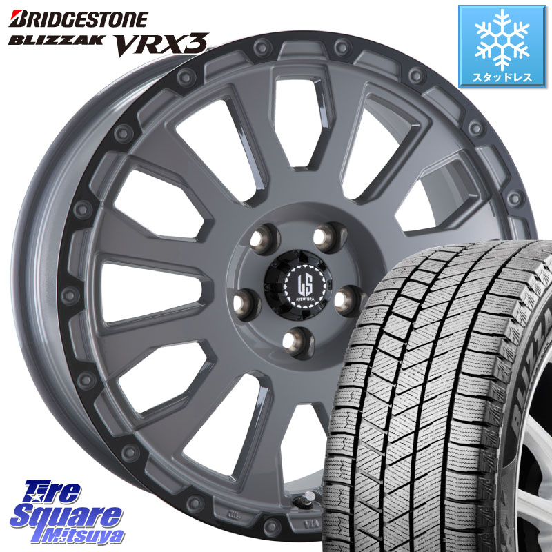 ブリヂストン BLIZZAK VRX3 ブリザック スタッドレス ミツヤ 235/60R18 阿部商会 LA STRADA AVENTURA アヴェンチュラ 18インチ 18 X 8.0J +40 5穴 114.3 50系RAV4 FE0系アリアARIYA T33エクストレイル アウトランダーPHEV