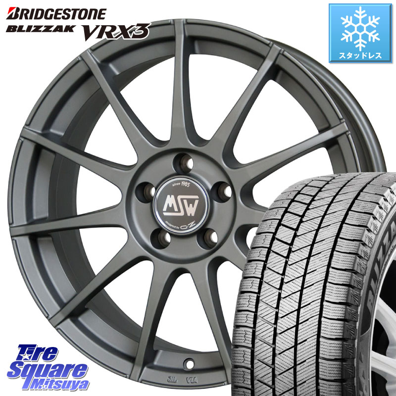 ブリヂストン BLIZZAK VRX3 ブリザック スタッドレス ミツヤ 175/65R15 MSW by OZ MSW85-2 ガンメタ ホイール 15インチ 15 X 6.0J(MINI F55 F56 F57) +45 5穴 112 MINI ミニ F55 F56 F57