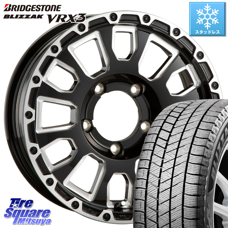 ブリヂストン BLIZZAK VRX3 ブリザック スタッドレス ミツヤ 215/70R16 阿部商会 LA STRADA AVENTURA アヴェンチュラ 16インチ 16 X 5.5J +22 5穴 139.7 ジムニー専用(要オーバーフェンダー等)