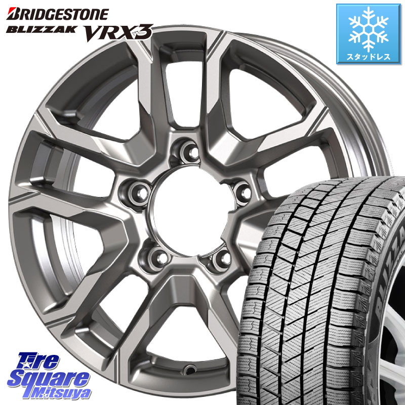 ブリヂストン BLIZZAK VRX3 ブリザック スタッドレス ミツヤ 215/65R16 KOSEI BBS600S ベアロック バイソン ホイール 16インチ 16 X 5.5J +22 5穴 139.7 ジムニー専用(要オーバーフェンダー等)