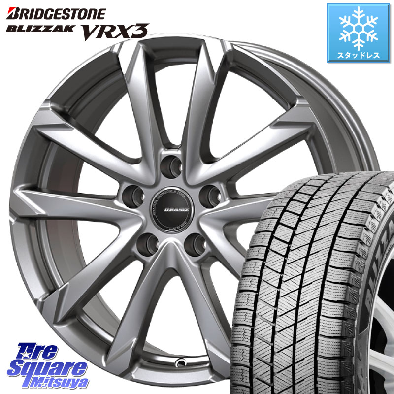 ブリヂストン BLIZZAK VRX3 ブリザック スタッドレス ミツヤ 225/55R17 KOSEI QGC720S QRASIZ GC36F クレイシズ ホイール 17インチ 17 X 7.0J +40 5穴 114.3 10系アルファード