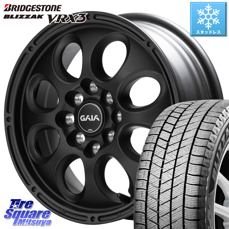 ブリヂストン BLIZZAK VRX3 ブリザック スタッドレス ミツヤ 165/70R14 MANARAY MID GAIA X ガイアクロス ホイール 14インチ 14 X 5.0J +42 4穴 100