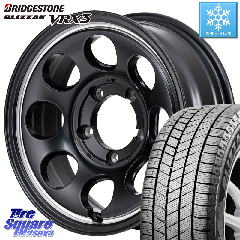 ブリヂストン BLIZZAK VRX3 ブリザック スタッドレス ミツヤ 215/70R16 MANARAY MID Garcia Palm8 ガルシア パーム8 ※インセット -5 ホイール 16インチ 16 X 6.0J +0 5穴 139.7 ジムニー専用(要オーバーフェンダー等) ジムニ－シエラ・ノマド(カスタム)