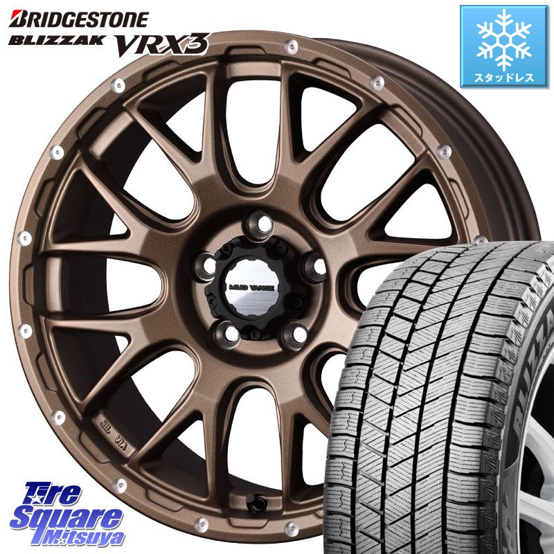ブリヂストン BLIZZAK VRX3 ブリザック スタッドレス ミツヤ 215/65R16 WEDS 【欠品次回4月中旬】 41140 マッドヴァンス MUD VANCE 08 ホイール 16インチ 16 X 5.5J +22 5穴 139.7 ジムニー専用(要オーバーフェンダー等)