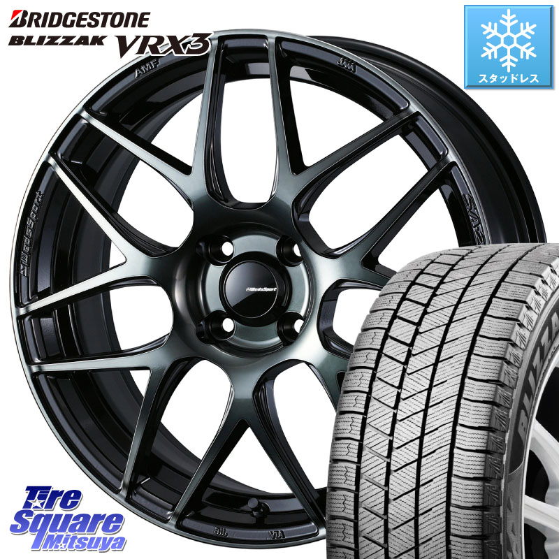 ブリヂストン BLIZZAK VRX3 ブリザック スタッドレス ミツヤ 215/45R17 WEDS 74163 SA-27R ウェッズ スポーツ WBC ホイール 17インチ 17 X 6.5J +42 4穴 100