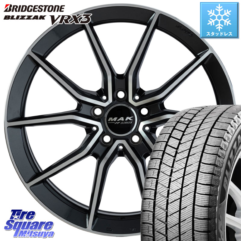 ブリヂストン BLIZZAK VRX3 ブリザック スタッドレス ミツヤ 235/60R18 阿部商会 MAK ARGENTO FF ホイール 18インチ 18 X 8.0J(MB X253) +41 5穴 112 メルセデスベンツ GLC(X253)