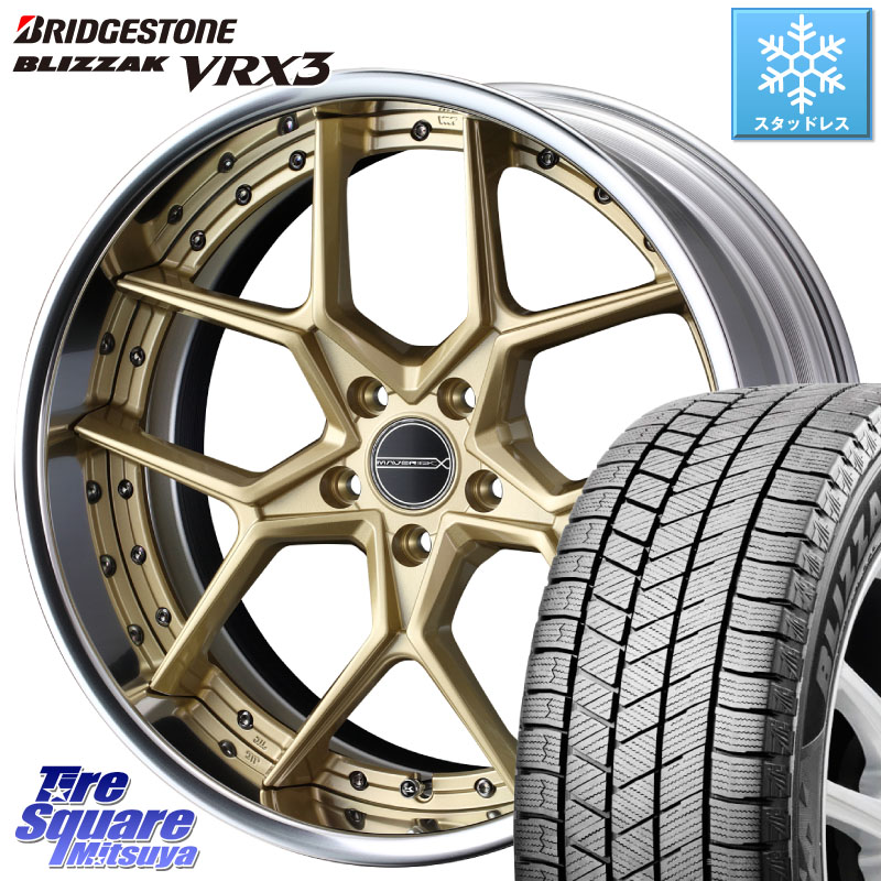 ブリヂストン BLIZZAK VRX3 ブリザック スタッドレス ミツヤ 215/50R18WEDS MAVERICK 1505S S-LoDisk 2ピース ホイール 18インチ 18X7.5J 43 5穴 114.3|タイヤスクエアミツヤ