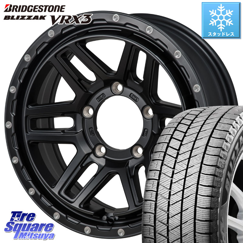 ブリヂストン BLIZZAK VRX3 ブリザック スタッドレス ミツヤ 215/70R16MONZA HI-BLOCK ERDE ※インセット-5 ホイール 16インチ 16X6.0J(JB74) 0 5穴 139.7 ジムニ&minus;シエラ/ノマド ジムニ&minus;ノマド｜タイヤスクエアミツヤ