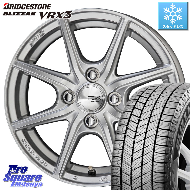 ブリヂストン BLIZZAK VRX3 ブリザック スタッドレス ミツヤ 175/70R14KYOHO SEIN EK ザインEK ホイール 14インチ 14X5.5J 43 4穴 100 ヤリス GR/GS系フィット GP5/6フィットHV Mx27/37/47Sソリオ・MB37SデリカD2 130系ヴィッツ ウィングロード 日産 アクア ポルテ シ｜タイヤスクエアミツヤ