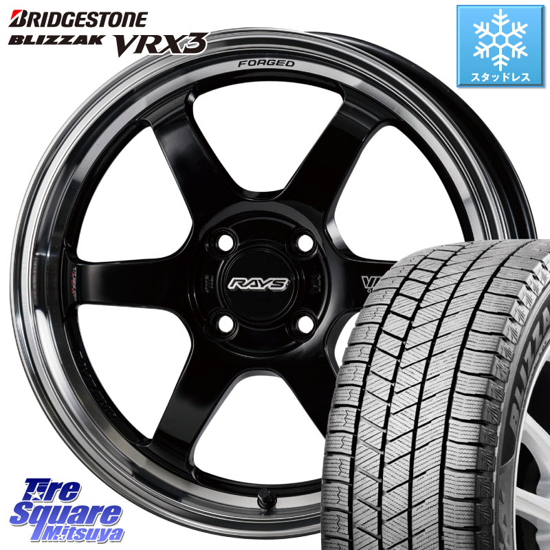 ブリヂストン BLIZZAK VRX3 ブリザック スタッドレス ミツヤ 175/65R15 RAYS 【欠品次回10~11月】 VOLK RACING TE37 KCR PROGRESSIVE MODEL KCR ホイール 15インチ 15 X 5.5J +45 4穴 100 GR・GS系フィット クロスビー スイフト4穴