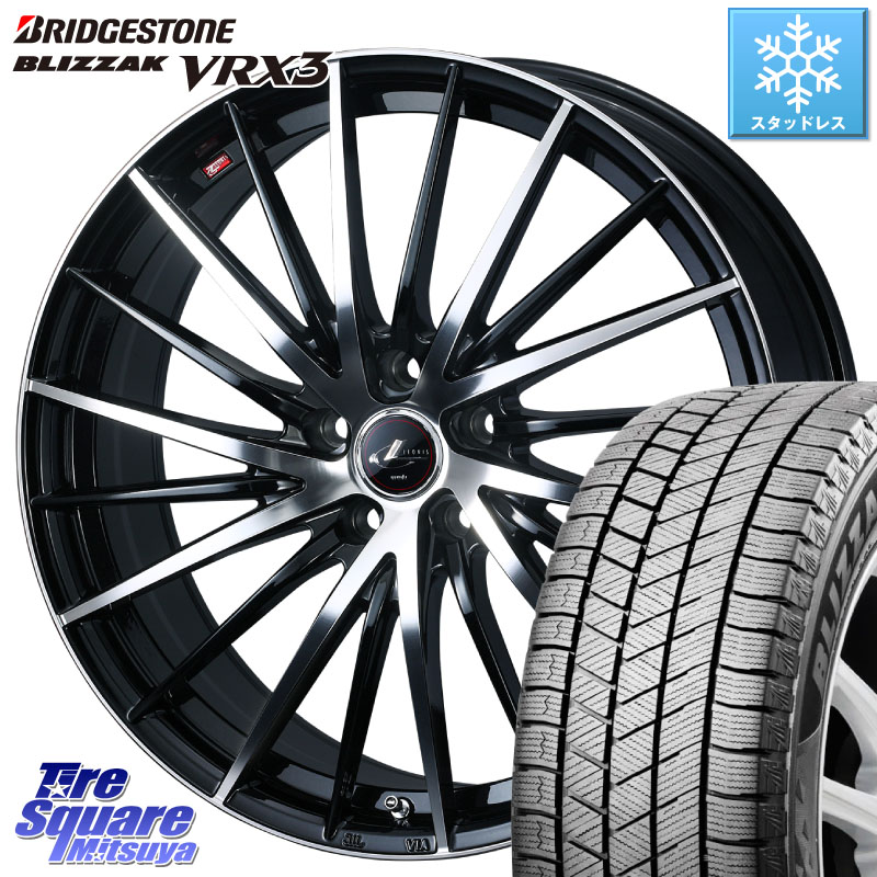 ブリヂストン BLIZZAK VRX3 ブリザック スタッドレス ミツヤ 225/50R18 WEDS LEONIS FR レオニス FR ホイール 18インチ 18 X 8.0J +42 5穴 114.3 10系カローラクロス