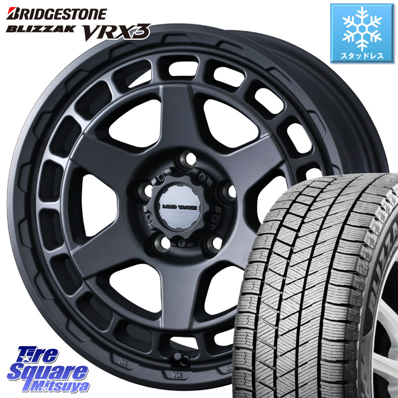 ブリヂストン BLIZZAK VRX3 ブリザック スタッドレス ミツヤ 195/60R17 WEDS 【欠品次回04月中旬】 MUDVANCE X TYPE S ホイール 17インチ マッドヴァンス 17 X 7.0J +38 5穴 114.3 60系プリウス