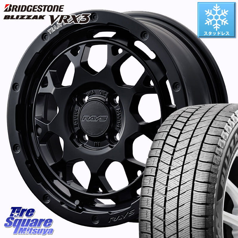 ブリヂストン BLIZZAK VRX3 2025年製 在庫● ブリザック スタッドレス ミツヤ 165/65R15 RAYS 【欠品次回7~8月】 TEAM DAYTONA M9+ BOJ ホイール 15インチ 15 X 5.0J +45 4穴 100 ダイハツTAFT Mx27/37/47Sソリオ・デリカD2 MAx6S系ソリオ