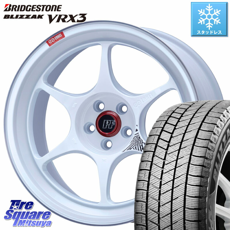 ブリヂストン BLIZZAK VRX3 ブリザック スタッドレス ミツヤ 225/50R18 ENKEI エンケイ PerformanceLine PF06 ホイール 18インチ 18 X 8.0J +45 5穴 114.3 50系エスティマ 10系カローラクロス MAZDA6 10系アルファード