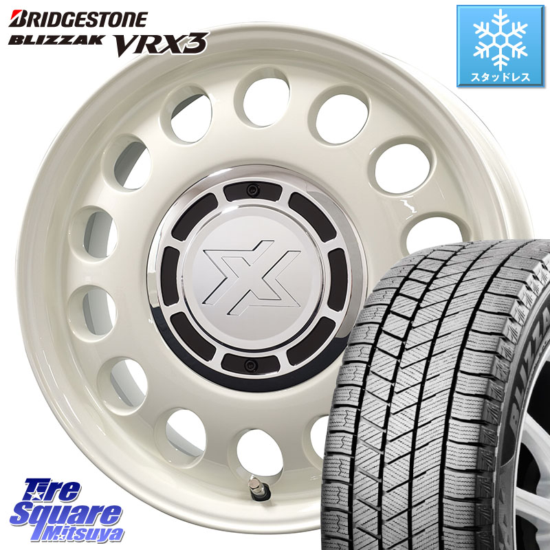 ブリヂストン BLIZZAK VRX3 ブリザック スタッドレス ミツヤ 165/65R14コスミック クロスブラッド STEELE ホイール 14インチ 14X4.5J 43 4穴 100 キャスト[アクティバ] ピクシスジョイ[Cグレード] ハイゼットアゲトラCustom車用※軽自動車専用ホイール※ デリカ ミニ｜タイヤスクエアミツヤ