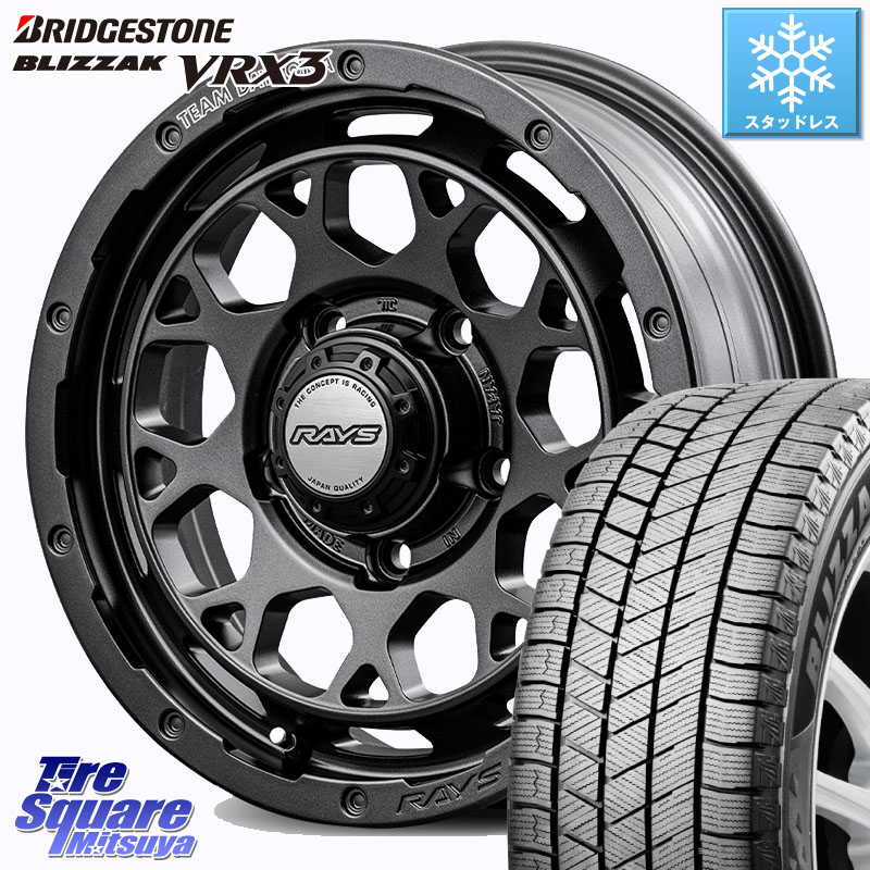 ブリヂストン BLIZZAK VRX3 ブリザック スタッドレス ミツヤ 215/65R16 RAYS 【欠品次回9~10月】 TEAM DAYTONA M9+ Spec M ホイール 16インチ 16 X 5.5J +20 5穴 139.7 ジムニー専用(要オーバーフェンダー等)