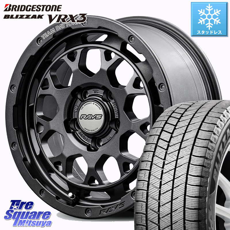 ブリヂストン BLIZZAK VRX3 ブリザック スタッドレス ミツヤ 225/60R17RAYS 【欠品次回~1月】 TEAM DAYTONA M9+ Spec M ホイール 17インチ 17X7.0J 40 5穴 114.3 30系アルファード/ヴェルファイア デリカD:5 SL系フォレスター エクストレイル X-TRAIL 日産 ヴェルファ｜タイヤスクエアミツヤ