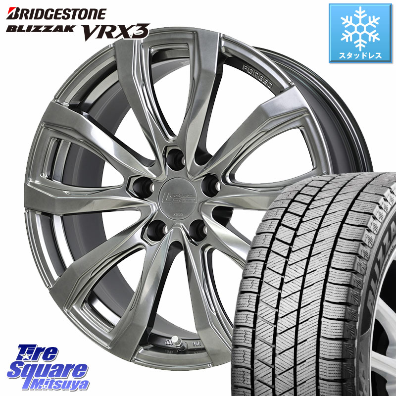 ブリヂストン BLIZZAK VRX3 ブリザック スタッドレス ミツヤ 225/60R18HotStuff シュティッヒ レグザス FORGED FS-01 M14球面座ボルト専用 鍛造ホイール 18インチ 18X8.0J(M14B) 41 5穴 114.3 クラウンクロスオーバー|タイヤスクエアミツヤ
