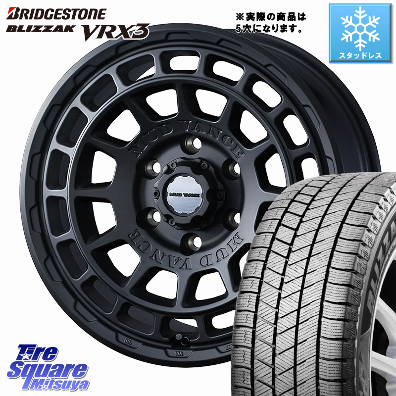 ブリヂストン BLIZZAK VRX3 2025年製 在庫● ブリザック スタッドレス ミツヤ 215/60R16 WEDS MUDVANCE X TYPE F ホイール 16インチ マッドヴァンス 16 X 7.0J +35 5穴 114.3
