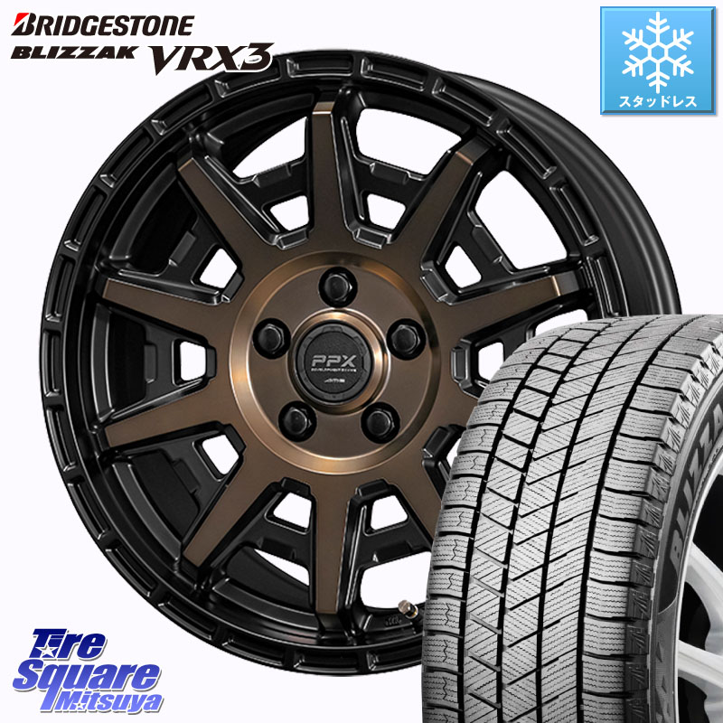 ブリヂストン BLIZZAK VRX3 ブリザック スタッドレス ミツヤ 215/65R16 KYOHO PPX D10X ホイール 16インチ 16 X 7.0J +35 5穴 114.3