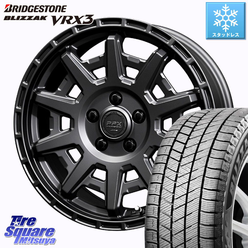 ブリヂストン BLIZZAK VRX3 ブリザック スタッドレス ミツヤ 215/70R16KYOHO PPX D10X ホイール 16インチ 16X7.0J 35 5穴 114.3 エクリプスクロス RVR クルーガー V・L ハリアー|タイヤスクエアミツヤ
