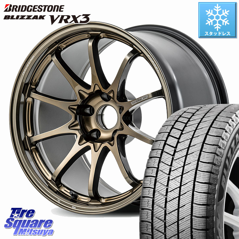 ブリヂストン BLIZZAK VRX3 ブリザック スタッドレス ミツヤ 215/60R17 RAYS 【欠品次回10~11月】 CE28N-plus VOLK RACING 鍛造 ホイール 17インチ 17 X 8.0J +38 5穴 114.3 20系アルファード