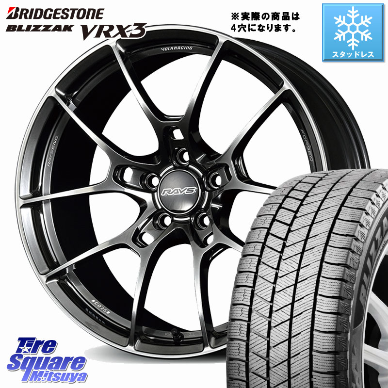 ブリヂストン BLIZZAK VRX3 ブリザック スタッドレス ミツヤ 185/60R16 RAYS 【欠品次回要問合せ】 G025 VOLK RACING 鍛造 ホイール 16インチ◇参考画像 16 X 7.0J +38 4穴 100 MAZDA2