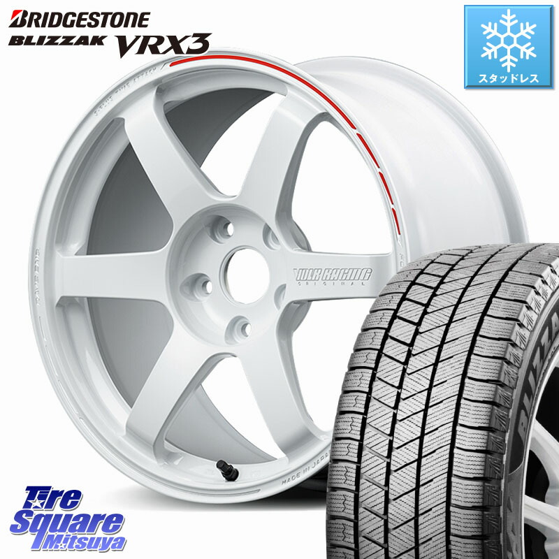 ブリヂストン BLIZZAK VRX3 ブリザック スタッドレス ミツヤ 215/45R17RAYS 【欠品次回3~4月】 TE37 SAGA S-plus TIME ATTACK EDITION VOLK RACING 鍛造 ホイール 17インチ 17X7.5J 45 5穴 114.3 リーフ LEAF 日産 ブレイド カローラルミオン｜タイヤスクエアミツヤ