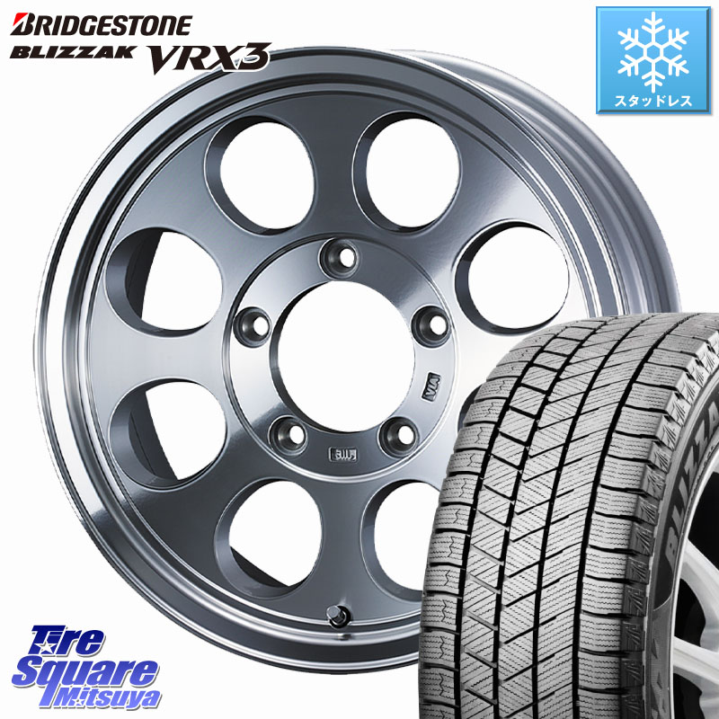 ブリヂストン BLIZZAK VRX3 ブリザック スタッドレス ミツヤ 215/65R16 WEDS JIMLINE TYPE2 POL ※インセット-5 ホイール 16インチ ジムライン 16 X 6.0J +0 5穴 139.7 ジムニー専用(要オーバーフェンダー等) ジムニ－シエラ・ノマド(カスタム)