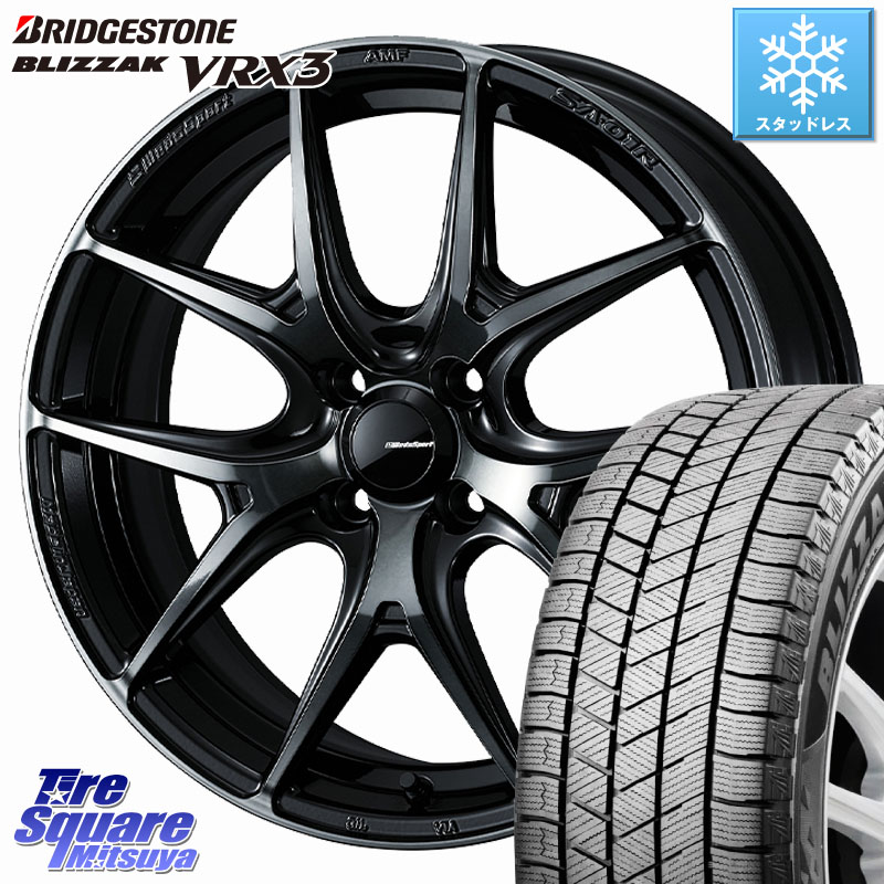 ブリヂストン BLIZZAK VRX3 ブリザック スタッドレス ミツヤ 165/60R15WEDS WedsSport SA-01R SA01R ウェッズ スポーツ ホイール 15インチ 15X5.0J 45 4穴 100 キャスト[アクティバ] ピクシスジョイ[Cグレード] ハイゼットアゲトラCustom車用※軽自動車専用ホイール※｜タイヤスクエアミツヤ
