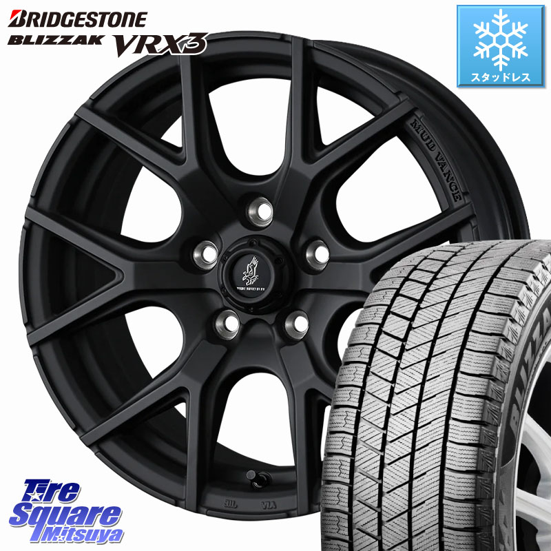 ブリヂストン BLIZZAK VRX3 2025年製 在庫● ブリザック スタッドレス ミツヤ 215/60R16 WEDS MUDVANCE SD ホイール 16インチ マッドヴァンス 16 X 7.0J +35 5穴 114.3