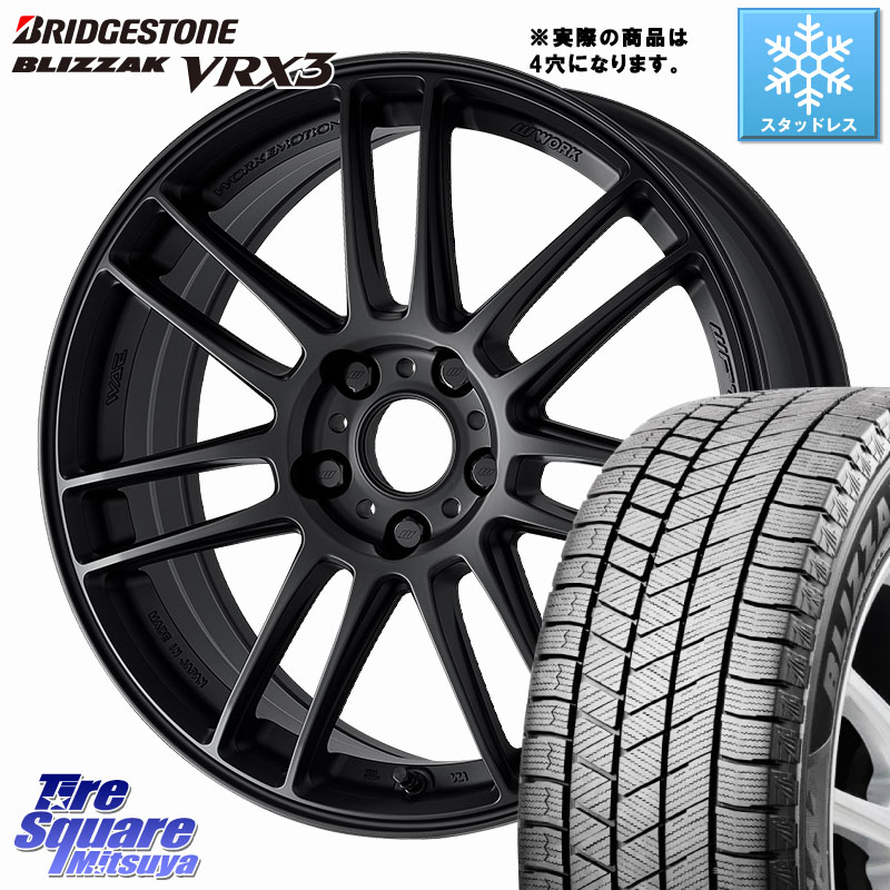 ブリヂストン BLIZZAK VRX3 ブリザック スタッドレス ミツヤ 215/45R17WORK EMOTION ZR7 ホイール 17インチ◇参考画像 17X7.0J 38 4穴 100 MAZDA2 イスト ist|タイヤスクエアミツヤ