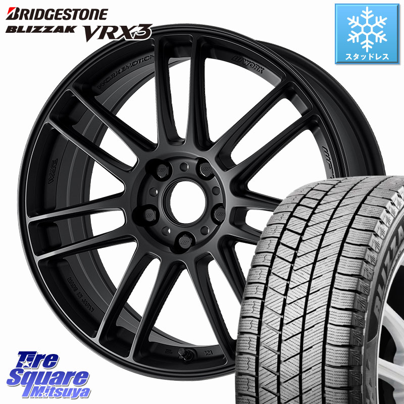 ブリヂストン BLIZZAK VRX3 ブリザック スタッドレス ミツヤ 205/55R17 WORK EMOTION ZR7 ホイール 17インチ 17 X 7.0J +53 5穴 114.3 80系ノア ヴォクシー