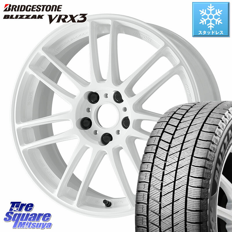 ブリヂストン BLIZZAK VRX3 ブリザック スタッドレス ミツヤ 235/50R18WORK EMOTION ZR7 ホイール 18インチ 18X7.5J 38 5穴 114.3 30系アルファード/ヴェルファイア 20系アルファード ヴェルファイアハイブリッド ヴェルファイア アルファード|タイヤスクエアミツヤ