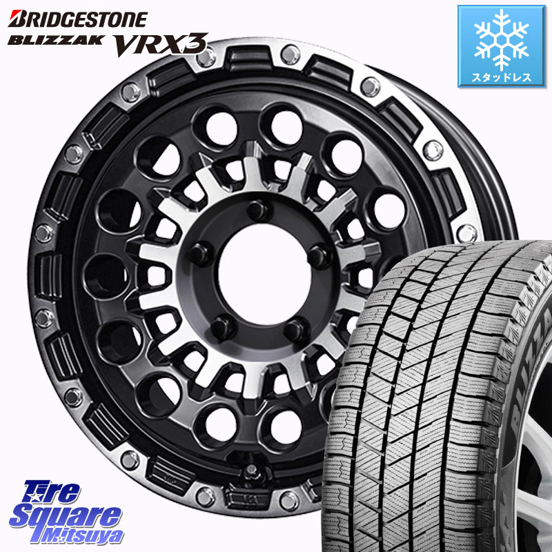 ブリヂストン BLIZZAK VRX3 ブリザック スタッドレス ミツヤ 215/65R16KYOHO PPX GX14 ホイール 16インチ 16X5.5J 22 5穴 139.7 ジムニー専用(要オーバーフェンダー等) AZオフロード カスタムサイズ｜タイヤスクエアミツヤ
