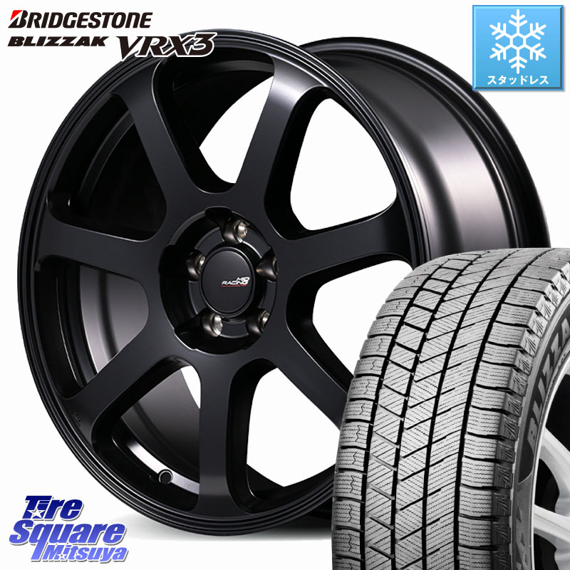ブリヂストン BLIZZAK VRX3 ブリザック スタッドレス ミツヤ 215/60R17 MANARAY MID Racing R07 TypeS ホイール 17インチ レーシング 17 X 7.0J +48 5穴 114.3 C-HR 50系エスティマ 10系カローラクロス E52エルグランド ZR-V RV系ヴェゼル RC系オデッセイ後期 CX-30 MX-