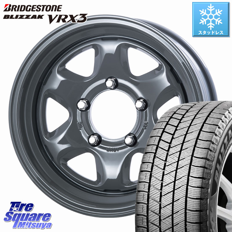 ブリヂストン BLIZZAK VRX3 ブリザック スタッドレス ミツヤ 215/70R16 BRUT ブルート BR-44 BR44 ホイール 16インチ 16 X 6.5J +0 5穴 139.7 ジムニー専用(要オーバーフェンダー等) ジムニ－シエラ・ノマド(カスタム)