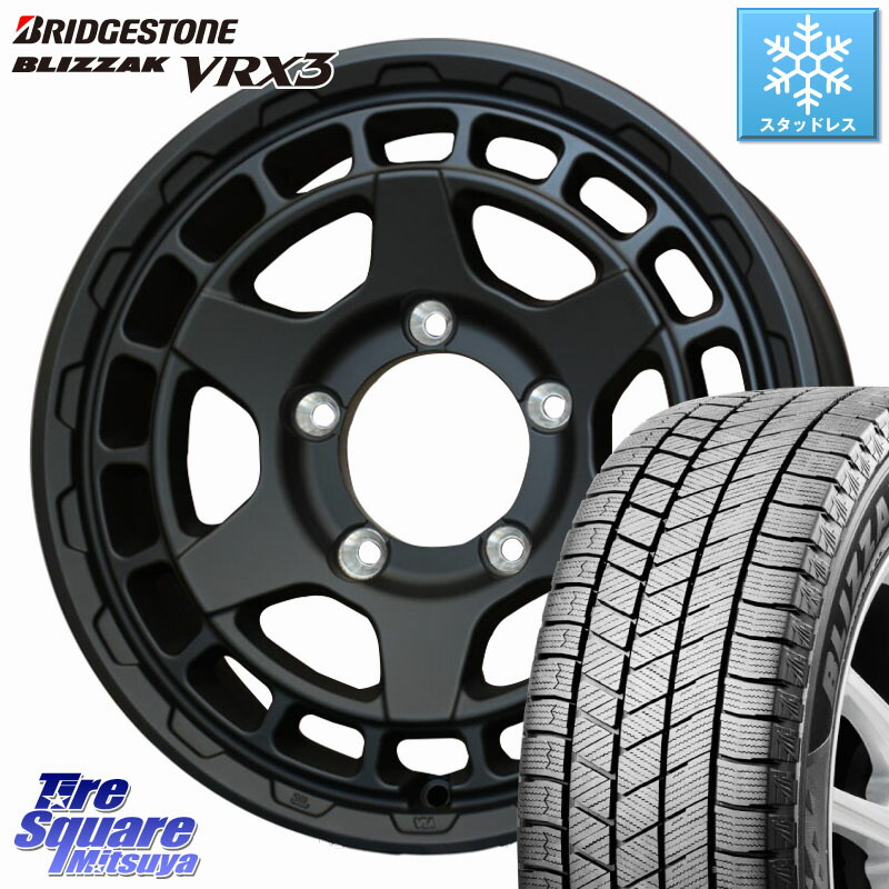 ブリヂストン BLIZZAK VRX3 ブリザック スタッドレス ミツヤ 215/70R16 WEDS MUDVANCE X TYPE S ホイール 16インチ マッドヴァンス 16 X 5.5J +22 5穴 139.7 ジムニー専用(要オーバーフェンダー等)