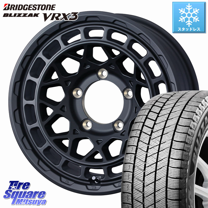 ブリヂストン BLIZZAK VRX3 ブリザック スタッドレス ミツヤ 215/70R16WEDS MUDVANCE X TYPE M ※インセット-5 ホイール 16インチ マッドヴァンス タイプM 16X6.0J 0 5穴 139.7 ジムニー専用(要オーバーフェンダー等) ジムニ−シエラ/ノマド(カスタム) AZオフロード カ|タイヤスクエアミツヤ