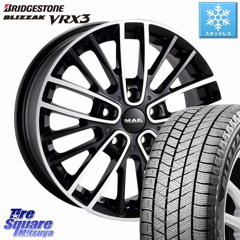 ブリヂストン BLIZZAK VRX3 ブリザック スタッドレス ミツヤ 225/50R18 阿部商会 MAK CHELSE ホイール 18インチ 18 X 7.5J(MINI F60) +50 5穴 112 MINI ミニ クロスオーバー F60