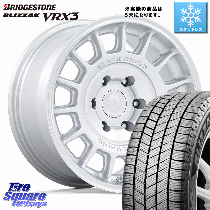 ブリヂストン BLIZZAK VRX3 ブリザック スタッドレス ミツヤ 215/50R17 BLACK RHINO VOLL ボル シルバー ホイール 17インチ ブラックライノ◇参考画像 17 X 8.0J +38 5穴 114.3