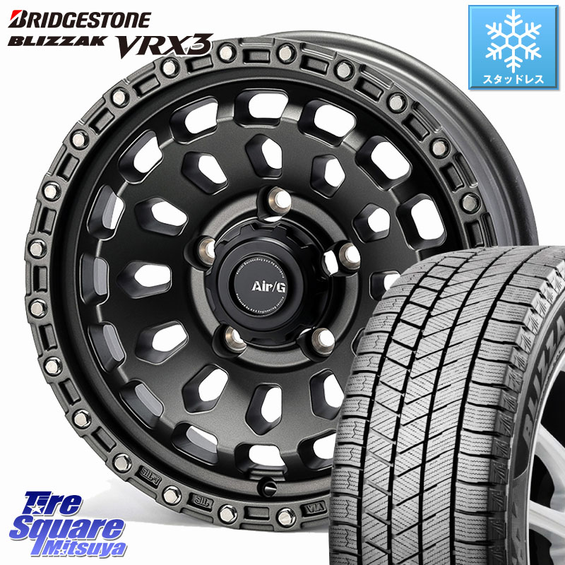 ブリヂストン BLIZZAK VRX3 ブリザック スタッドレス ミツヤ 215/70R16 4X4エンジニアリング Air/G VULCAN MG ホイール 16インチ 16 X 6.0J(JB74) +0 5穴 139.7 ジムニ－シエラ・ノマド