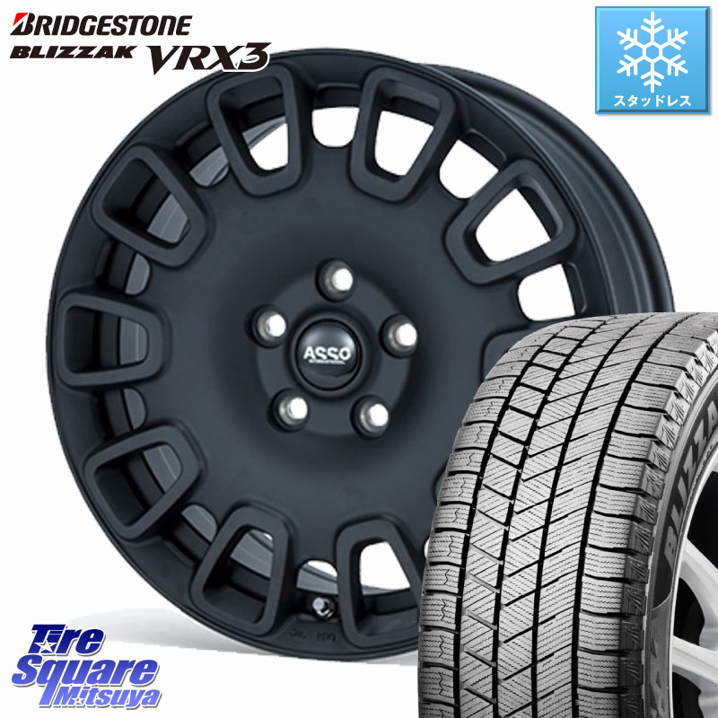 ブリヂストン BLIZZAK VRX3 ブリザック スタッドレス ミツヤ 215/65R16 ASSO Partire10°専用ボルト付属 ホイール 16インチ 16 X 6.5J(PEUGET RIFTER K9P) +45 5穴 108 プジョー リフター