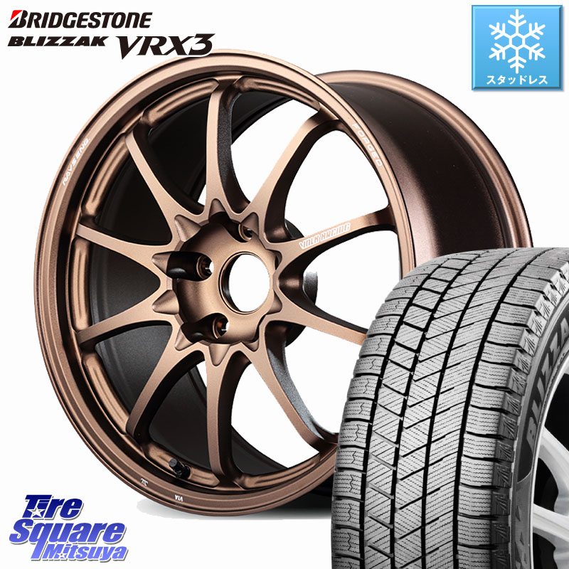 ブリヂストン BLIZZAK VRX3 ブリザック スタッドレス ミツヤ 215/60R17 RAYS 【欠品次回10~11月】 CE28N-plus VOLK RACING 鍛造 ホイール 17インチ 17 X 8.0J +38 5穴 114.3 20系アルファード