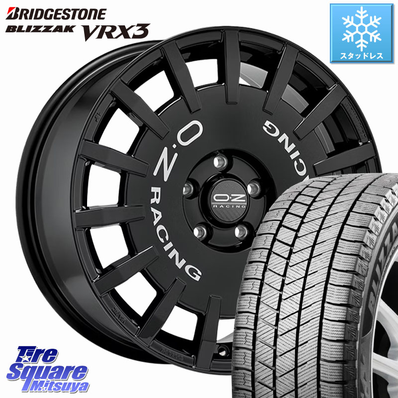 ブリヂストン BLIZZAK VRX3 2025年製 在庫● ブリザック スタッドレス ミツヤ 215/60R16 OZ Rally Racing ラリーレーシング ホイール 16インチ 16 X 7.0J(VW TROC A1D) +48 5穴 112 フォルクスワーゲン T-ROC