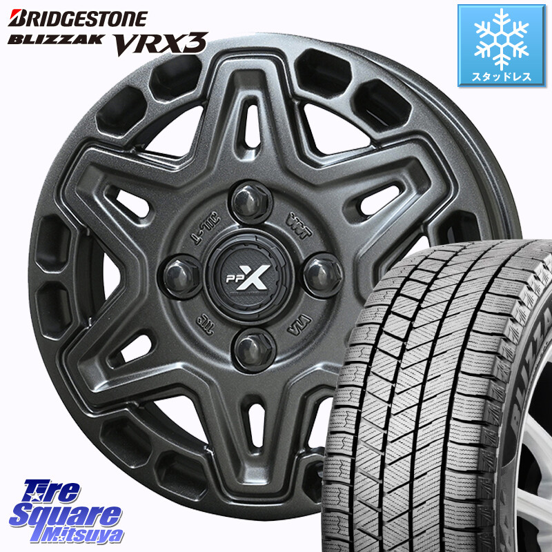 ブリヂストン BLIZZAK VRX3 ブリザック スタッドレス ミツヤ 165/60R15KYOHO PPX MK6 ホイール 15インチ 15X4.5J 45 4穴 100 デリカミニ4WD キャスト[アクティバ] ハスラー ピクシスジョイ[Cグレード] ハイゼットアゲトラCustom車用※軽自動車専用ホイール※ ソリオ Ke｜タイヤスクエアミツヤ