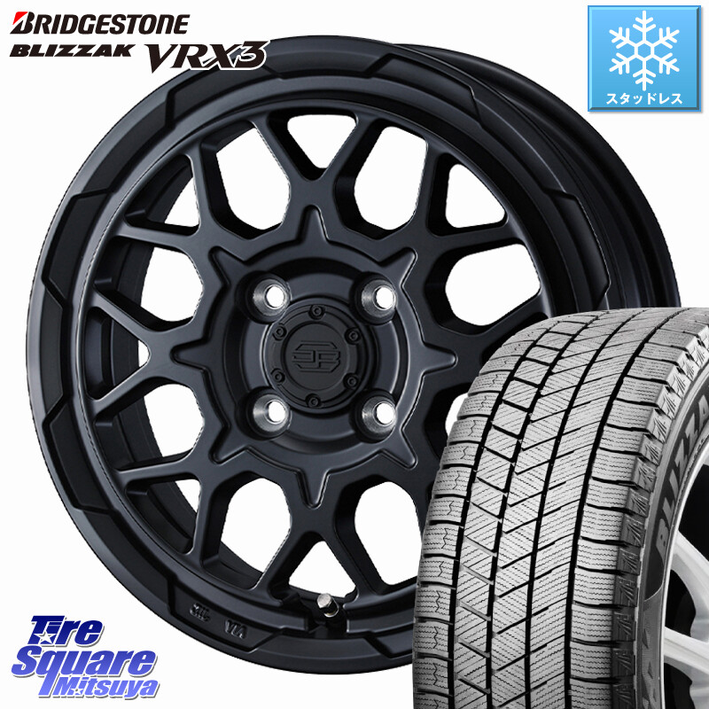 ブリヂストン BLIZZAK VRX3 ブリザック スタッドレス ミツヤ 165/65R14WEDS STADTBERGE2 ホイール 14インチ スタットベルク 14X5.0J 39 4穴 100 M900系タンク/ルーミー 700系パッソ ダイハツ トールM900S・M910S ジャスティ(M900/910F) ブーン BOON ルーミー パッソ｜タイヤスクエアミツヤ